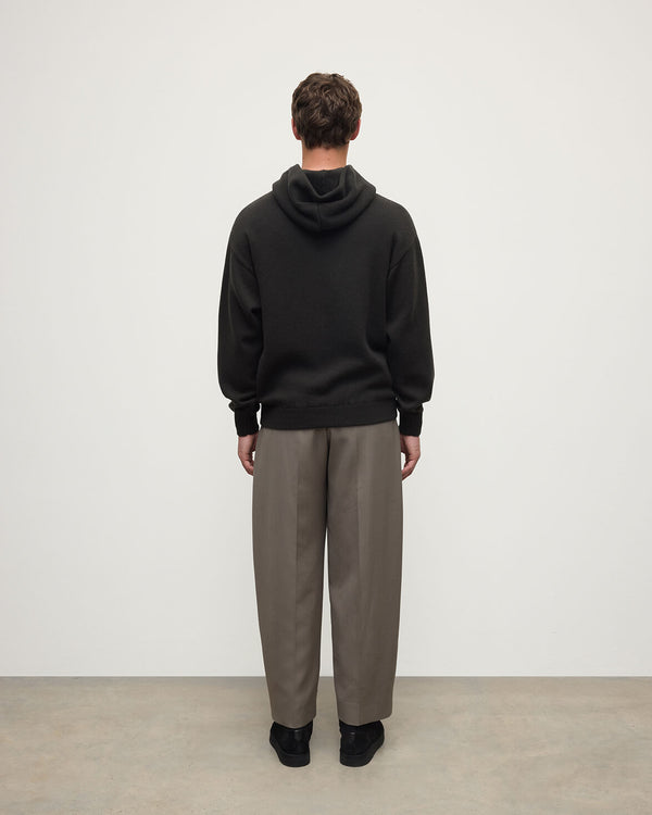 Johnstons Of Elgin Dark Grey Cashmere Hoodie