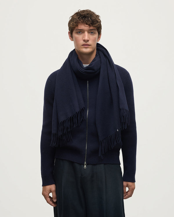 Johnstons Of Elgin Dark Navy Cashmere Stole