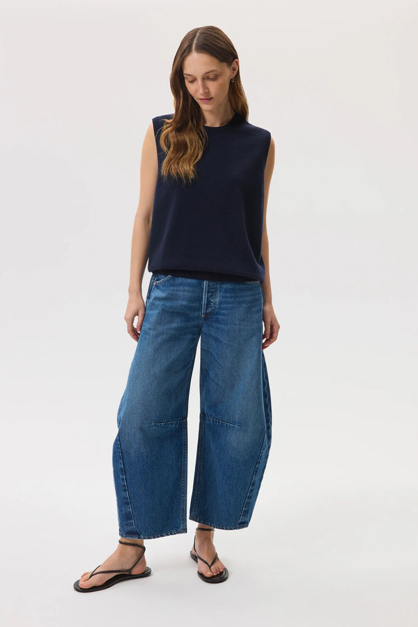 Johnstons Of Elgin Dark Navy Cashmere Tank