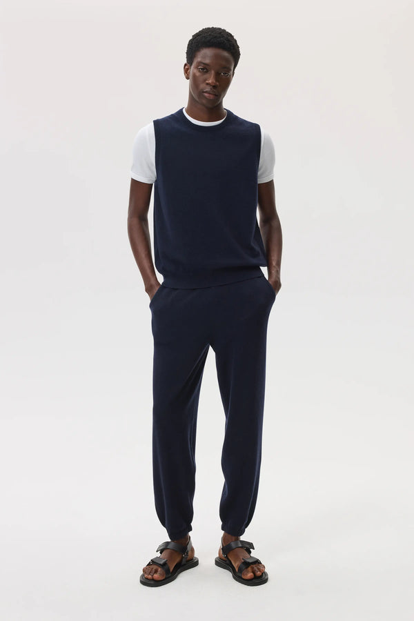 Johnstons Of Elgin Dark Navy Cashmere Tank