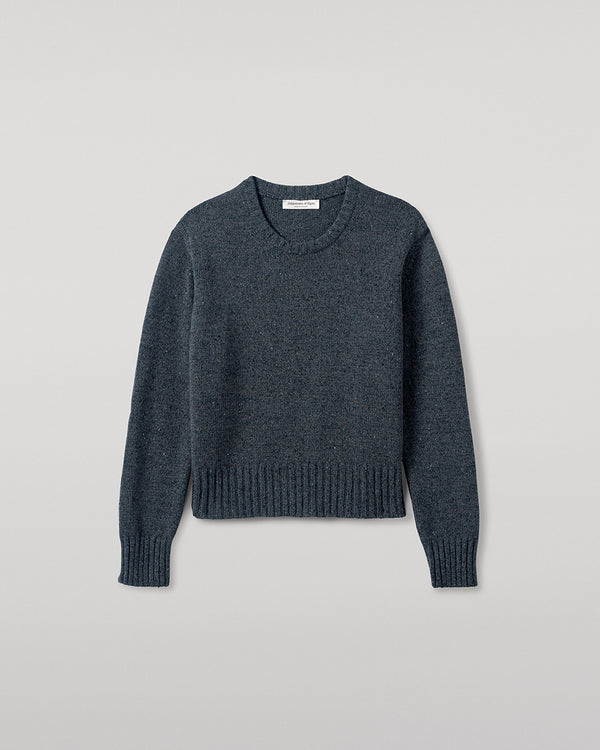 Johnstons Of Elgin Donegal Blue Cashmere Jumper
