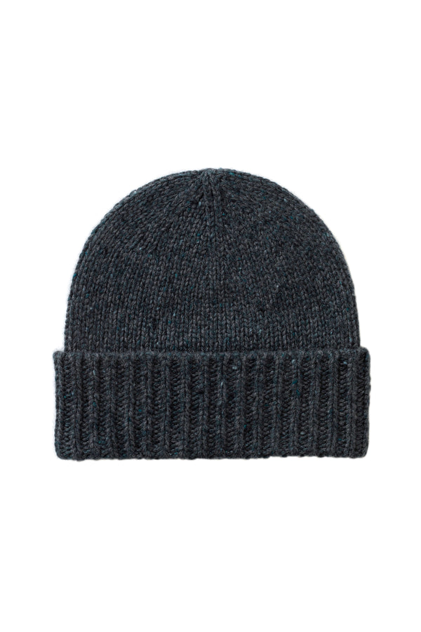 johnstons of elgin Donegal Cashmere Blue Beanie