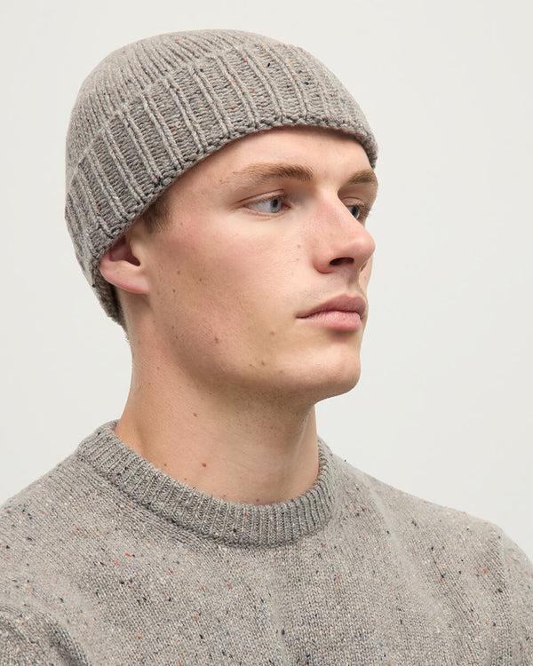 Johnstons Of Elgin Donegal Cashmere Brown Beanie