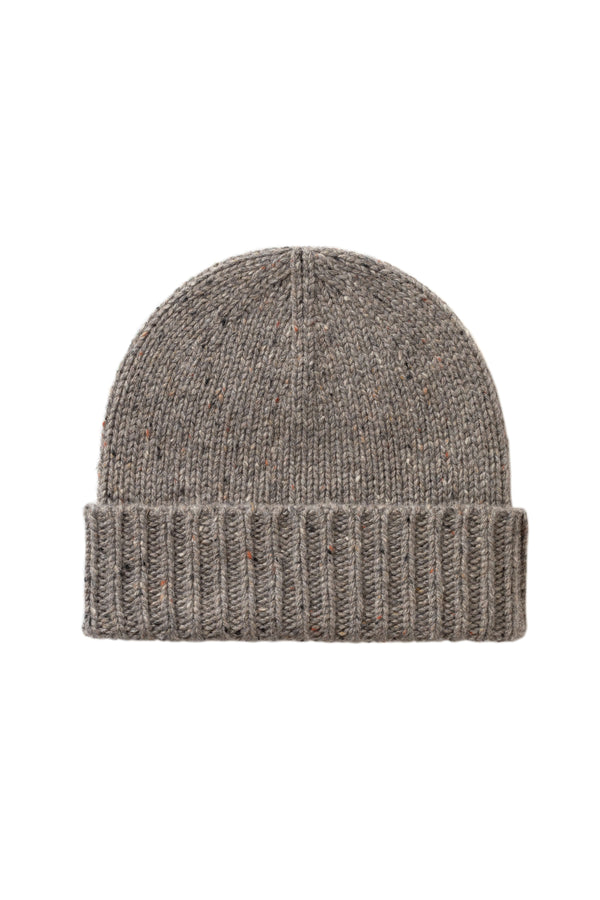 johnstons of elgin Donegal Cashmere Brown Beanie