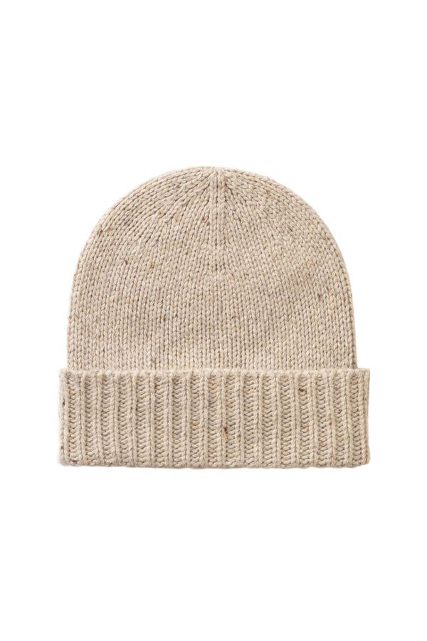 johnstons of elgin Donegal Cashmere Cream Beanie