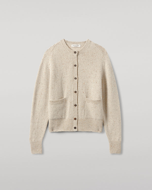 Johnstons Of Elgin Donegal Cashmere Cream Cardigan
