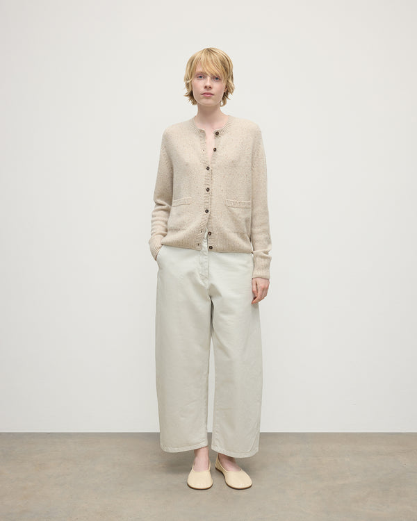 johnstons of elgin Donegal Cashmere Cream Cardigan