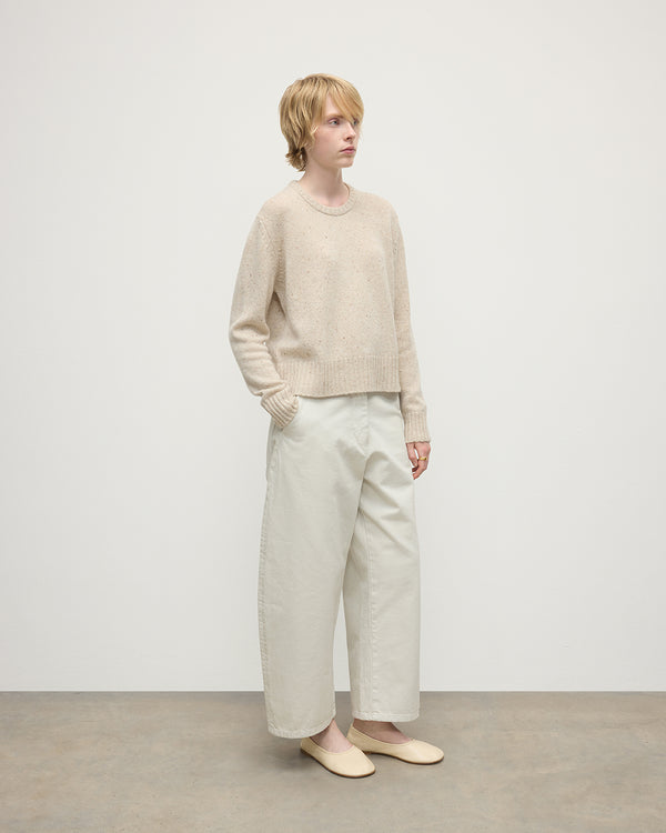 Johnstons Of Elgin Donegal Cashmere Cream Jumper