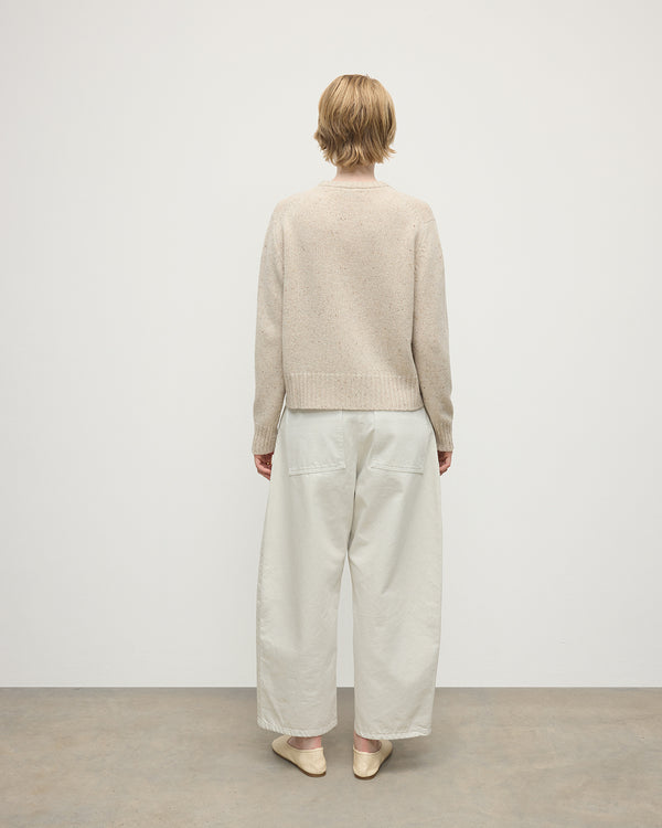 Johnstons Of Elgin Donegal Cashmere Cream Jumper