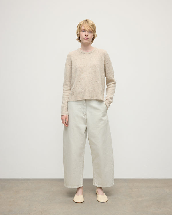 johnstons of elgin Donegal Cashmere Cream Jumper