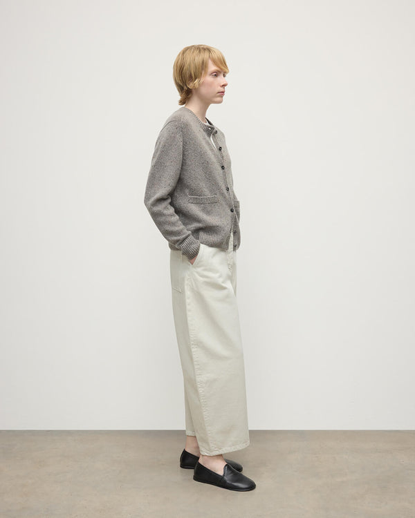 Johnstons Of Elgin Donegal Cashmere Grey Cardigan