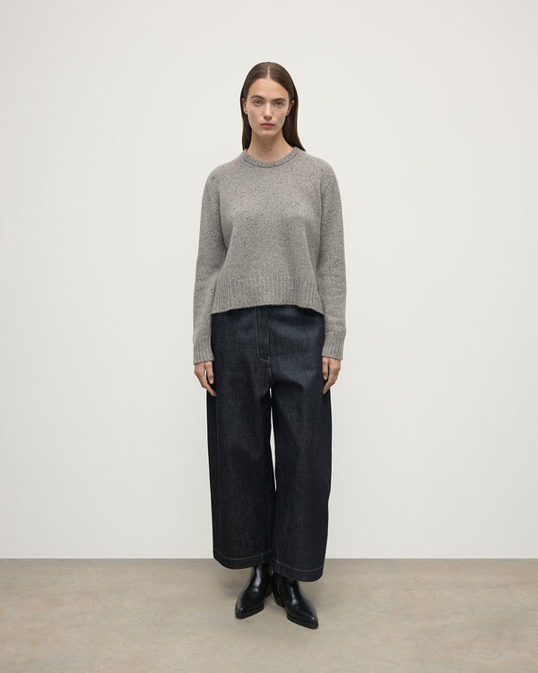 johnstons of elgin Donegal Cashmere Grey Jumper