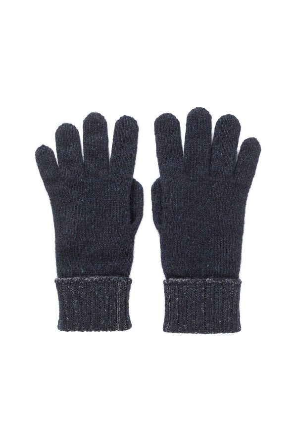 johnstons of elgin Donegal Cashmere Navy Gloves