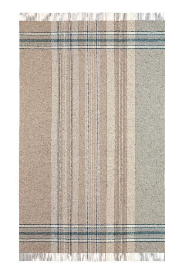 Johnstons Of Elgin Donegal Check Bed Blue Throw