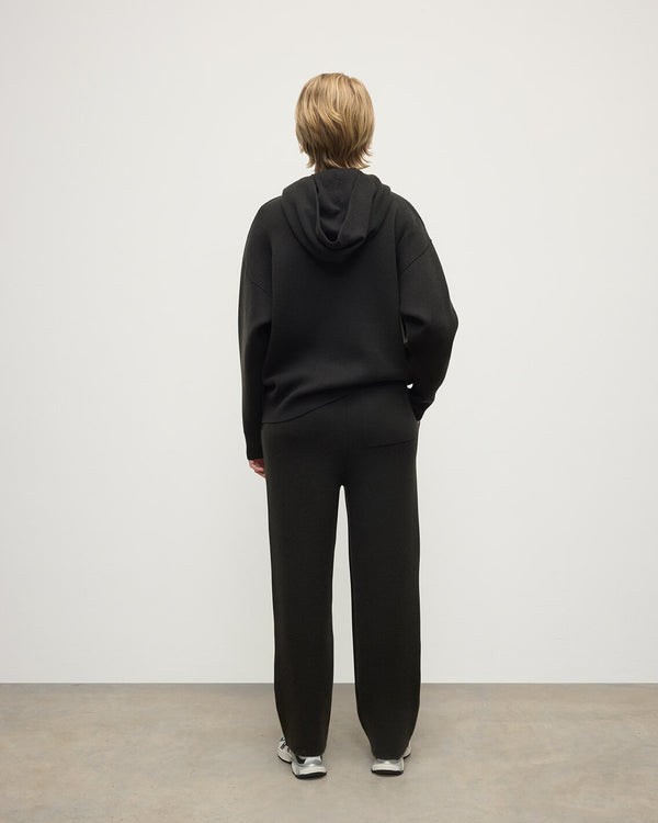 Johnstons Of Elgin Double-Face Black Joggers