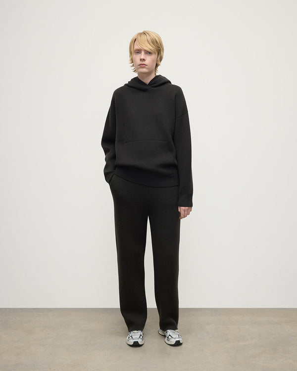 johnstons of elgin Double-Face Black Joggers