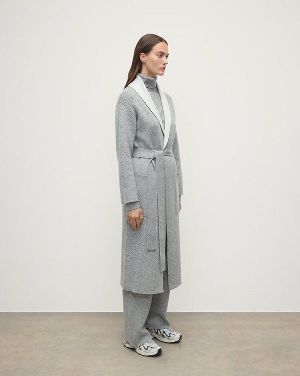 Johnstons Of Elgin Double-Face Grey Cardigan