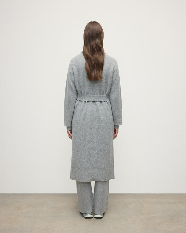 Johnstons Of Elgin Double-Face Grey Cardigan