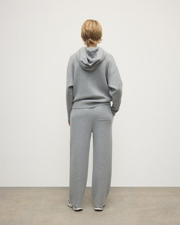 Johnstons Of Elgin Double-Face Light Grey Hoodie