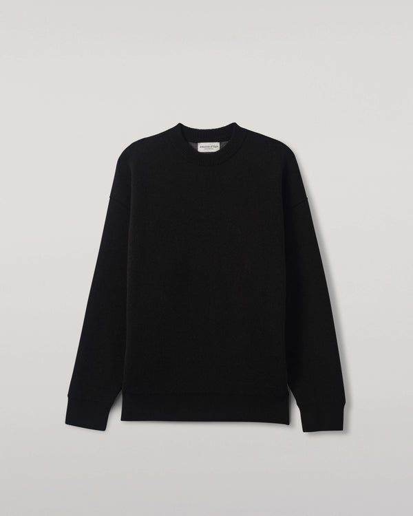 Johnstons Of Elgin Double Faced Black Sweatshirt