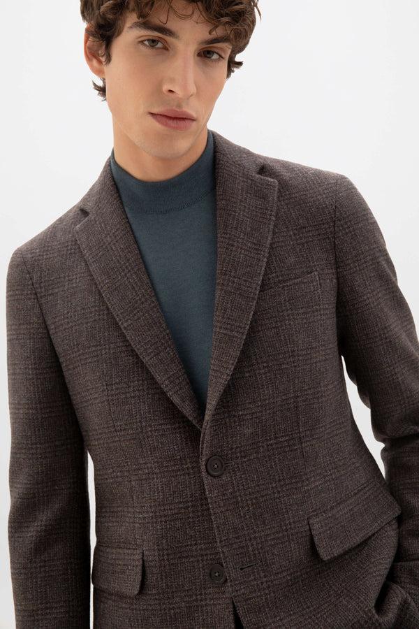 Johnstons Of Elgin Glen Check Tweed Jacket