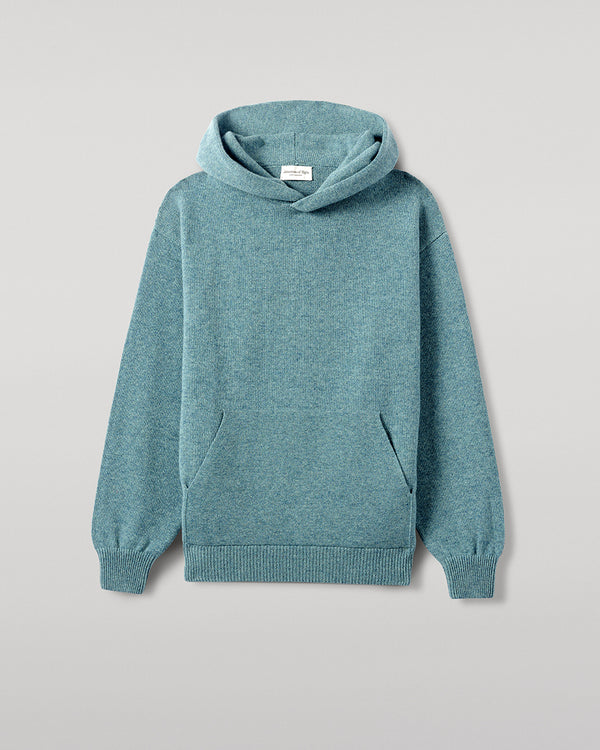 Johnstons Of Elgin Green Cashmere Hoodie