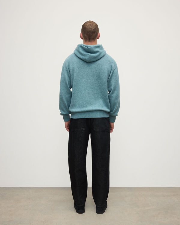 Johnstons Of Elgin Green Cashmere Hoodie
