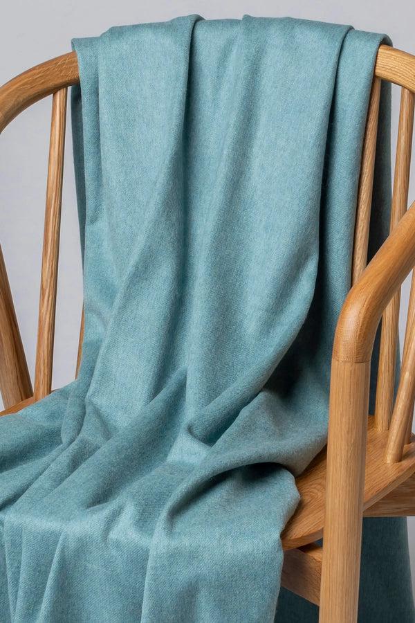 Johnstons Of Elgin Green Cashmere Throw