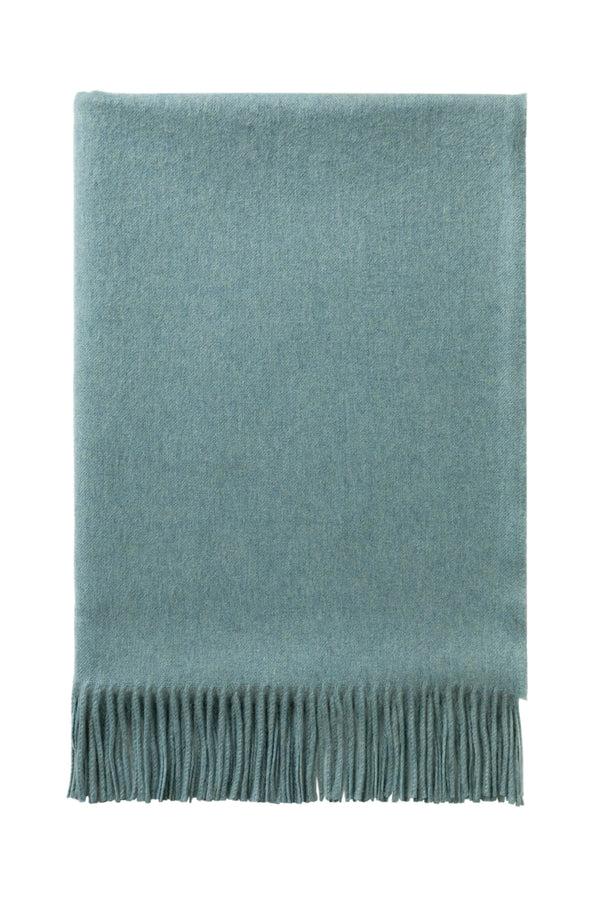 Johnstons Of Elgin Green Cashmere Throw