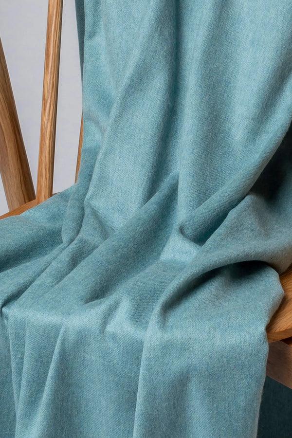Johnstons Of Elgin Green Cashmere Throw