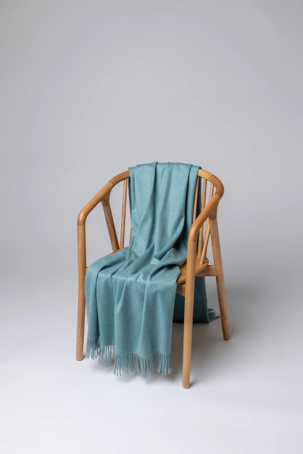johnstons of elgin Green Cashmere Throw