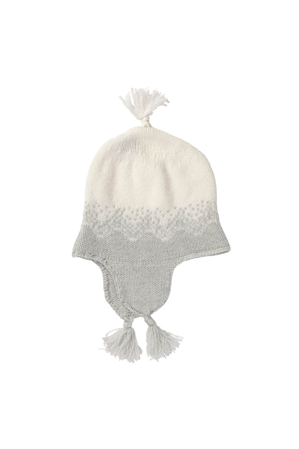 johnstons of elgin Grey Ombre Cashmere Baby Hat
