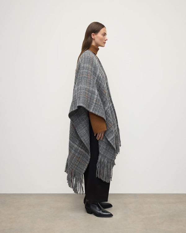 Johnstons Of Elgin Grey Texture Cape