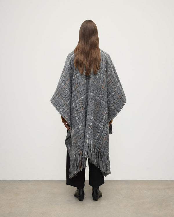 Johnstons Of Elgin Grey Texture Cape
