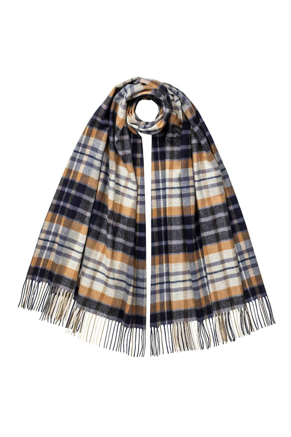 johnstons of elgin House Check Cashmere Stole