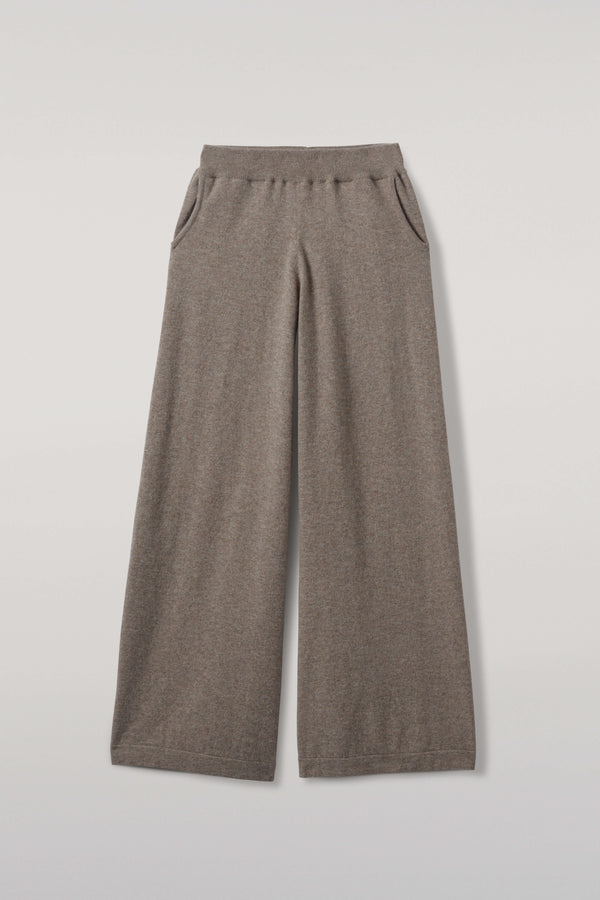 Johnstons Of Elgin Light Brown Cashmere Trousers