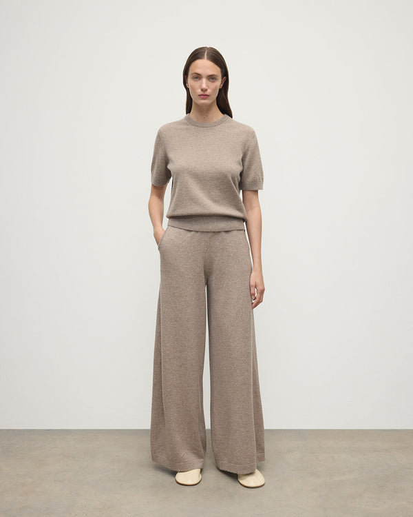 johnstons of elgin Light Brown Cashmere Trousers