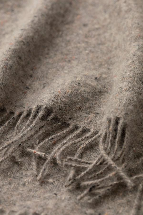 Johnstons Of Elgin Lofty Twill Grey Cashmere Scarf