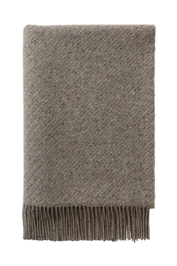 Johnstons Of Elgin Lofty Twill Grey Cashmere Throw