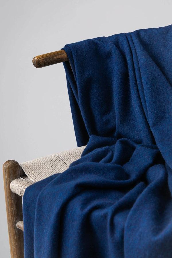Johnstons Of Elgin Mid Blue Cashmere Throw