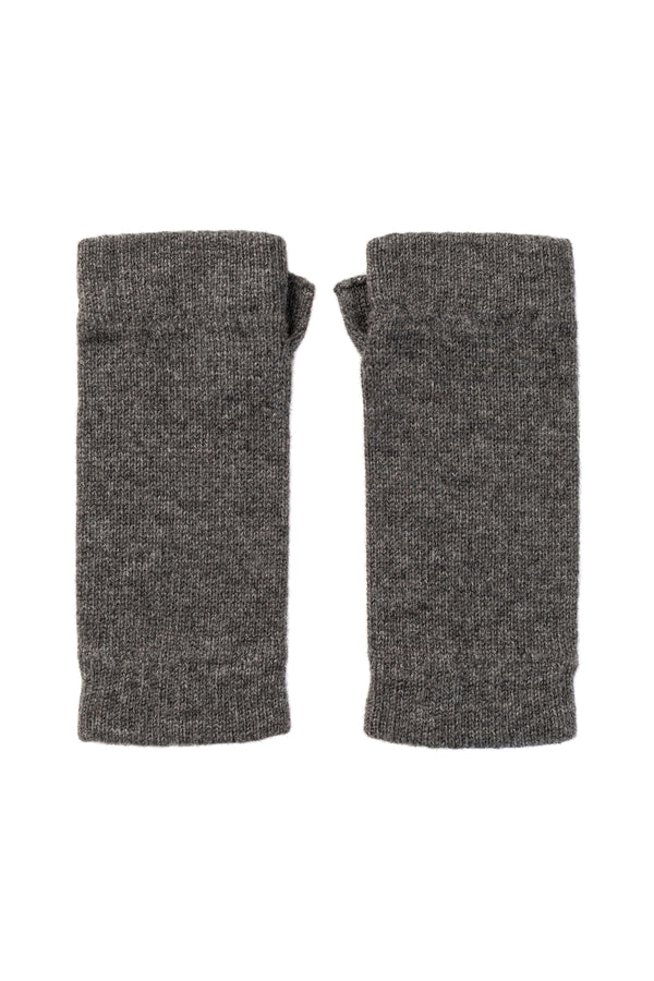 johnstons of elgin Mid Grey Cashmere Wrist Warmers