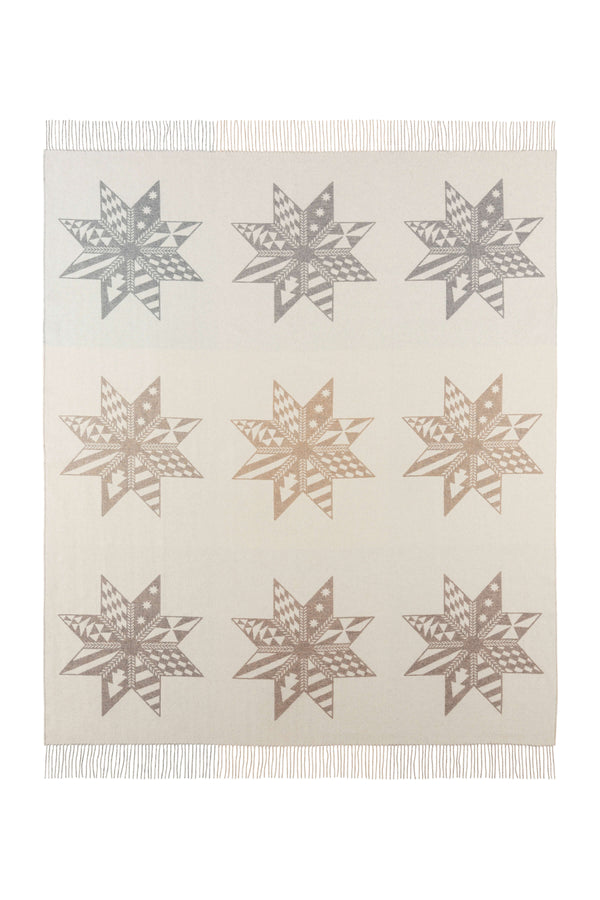 Johnstons Of Elgin Natural Stars Cashmere Blanket
