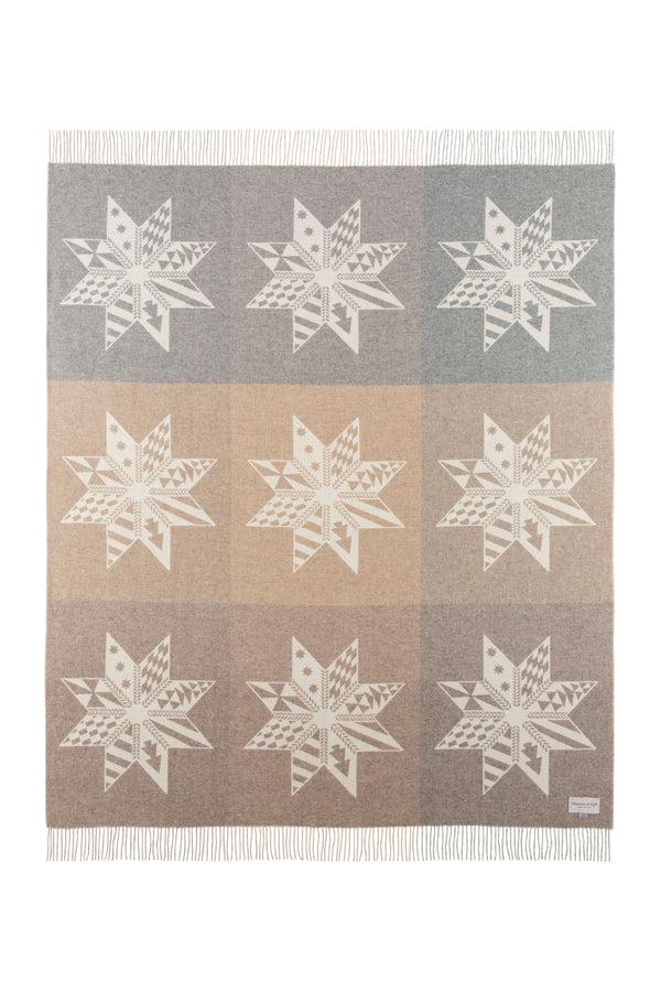 Johnstons Of Elgin Natural Stars Cashmere Blanket