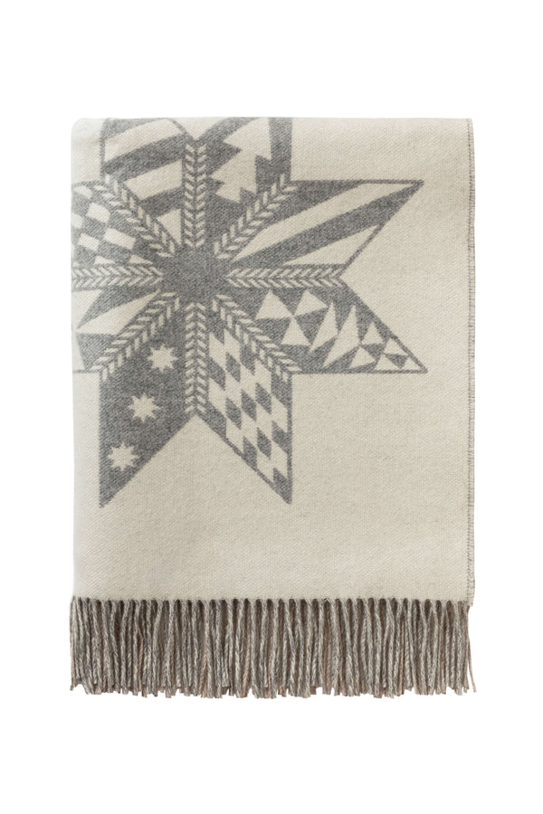 johnstons of elgin Natural Stars Cashmere Blanket