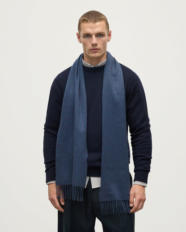 Johnstons Of Elgin Navy Cashmere Scarf