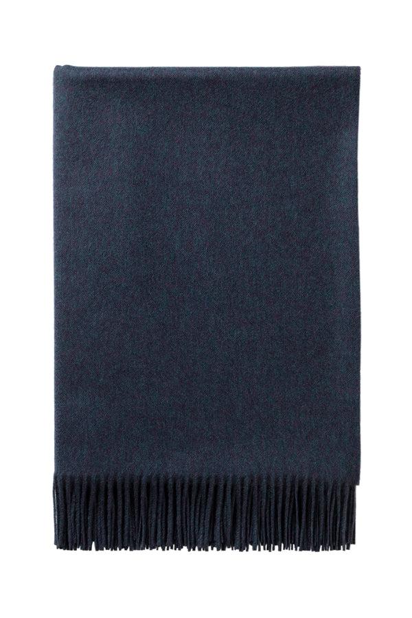 Johnstons Of Elgin Navy Cashmere Throw