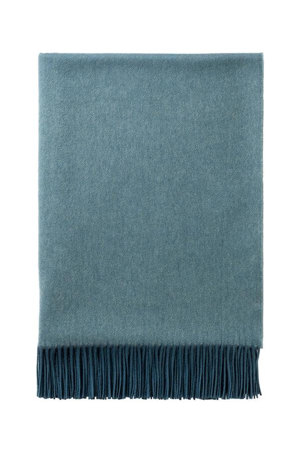 Johnstons Of Elgin Ombré Cashmere Blue Throw