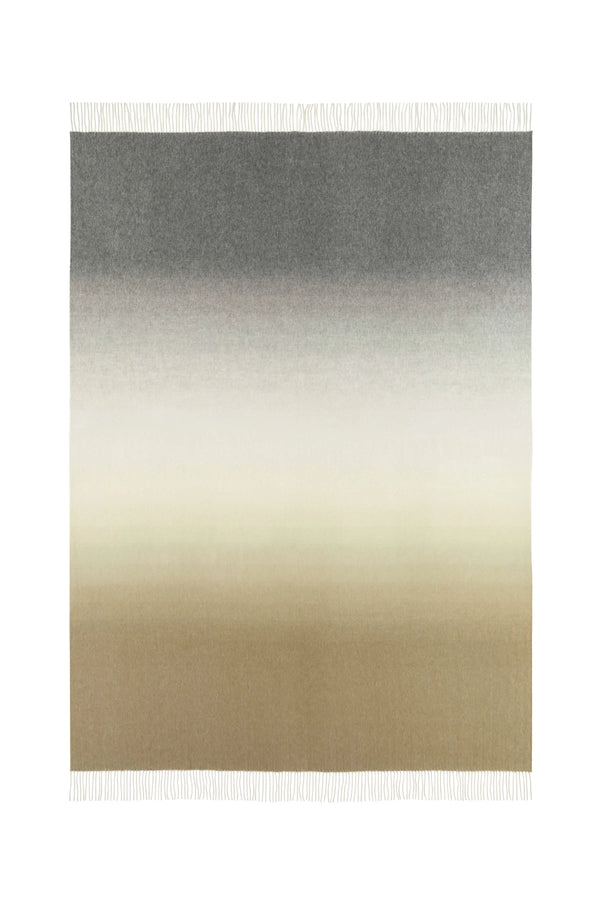 Johnstons Of Elgin Ombré Green Cashmere Throw