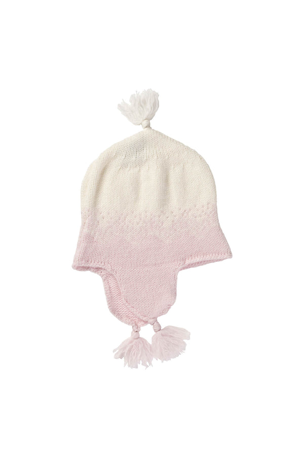 johnstons of elgin Pink Ombre Cashmere Baby Hat