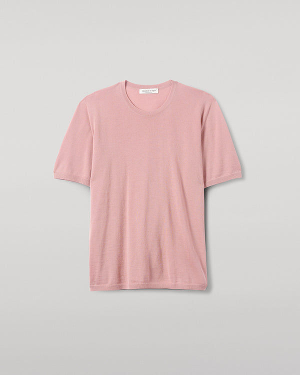 Johnstons Of Elgin Pink Superfine Cashmere T-Shirt